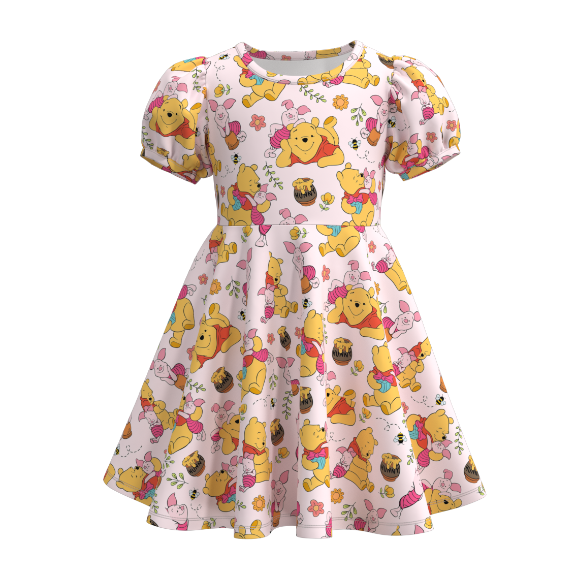 (Pre Orders)Girls Cartoon Print Dress