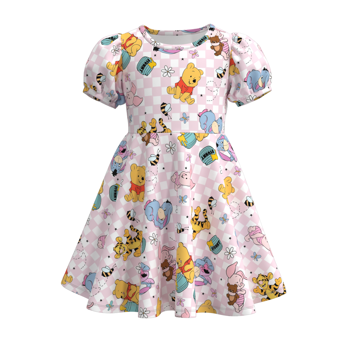 (Pre Orders)Girls Cartoon Print Dress