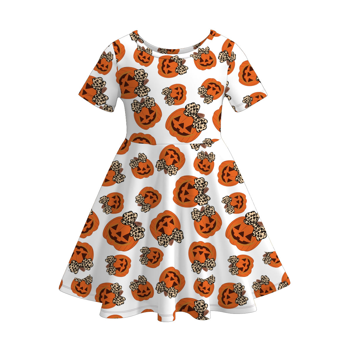 (Pre Order)Girls Halloween Print Dress
