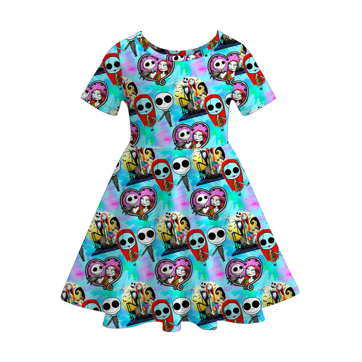 (Pre Order)Girls Halloween Print Dress