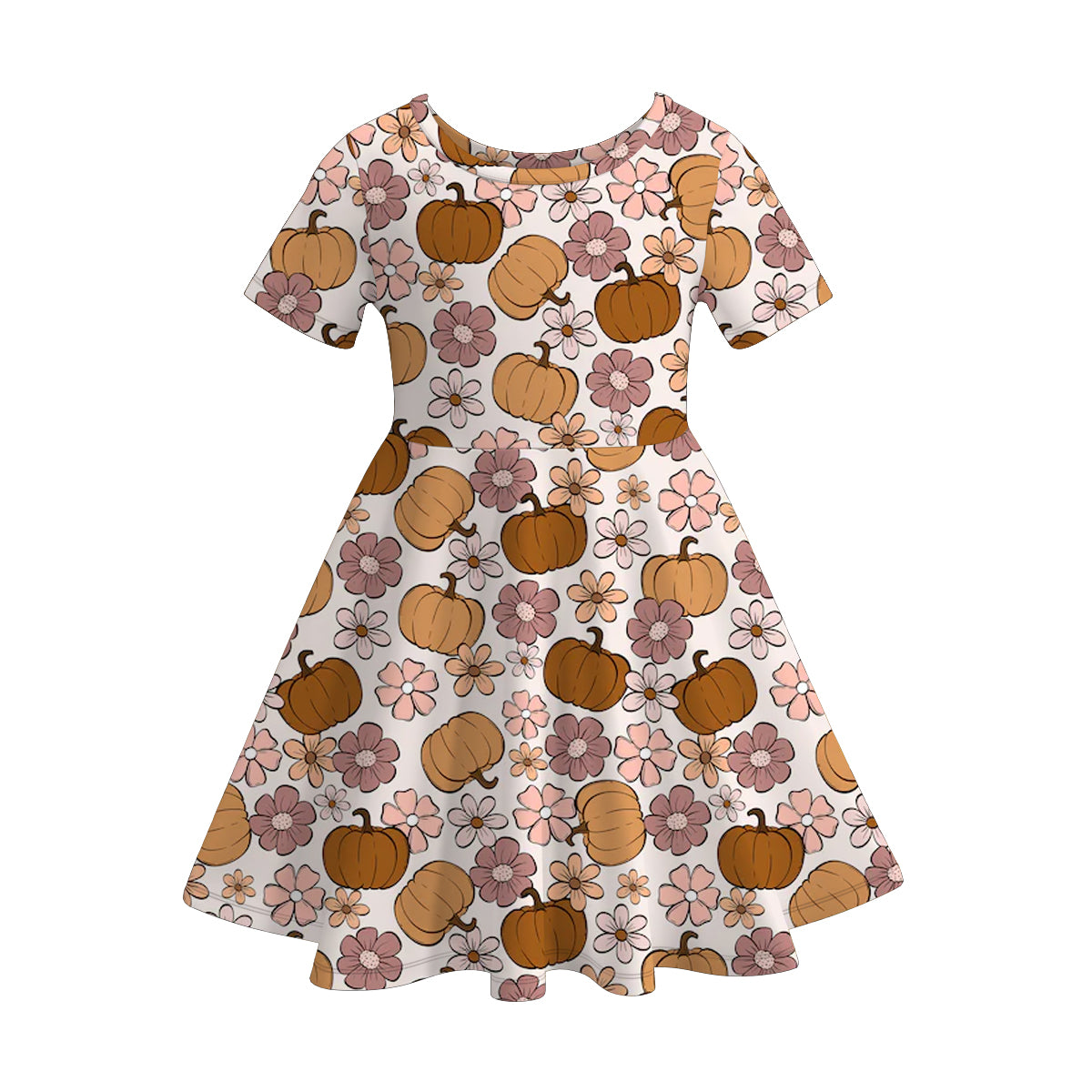 (Pre Order)Girls Halloween Print Dress