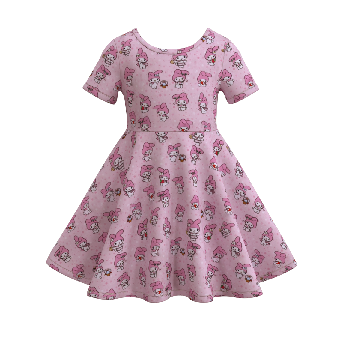 (Pre Order)Girls Cartoon Print Dress