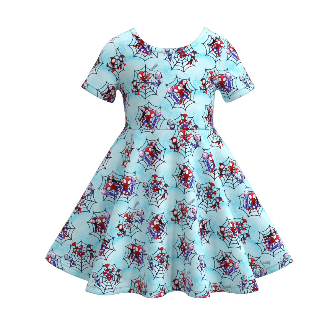 (Pre Order)Girls Cartoon Print Dress