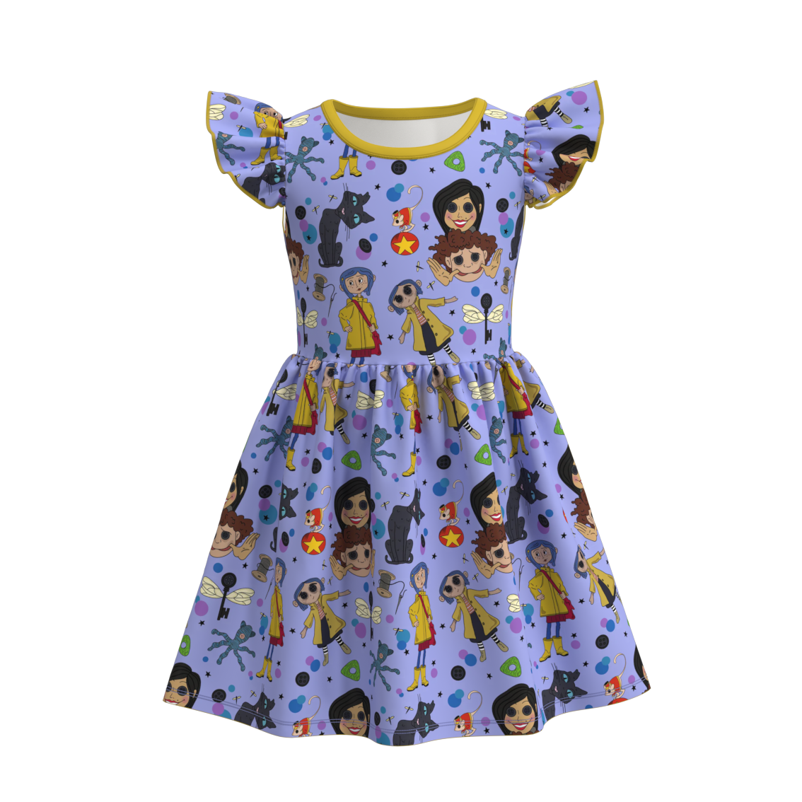 (Pre Order)Girls Halloween Print Dress