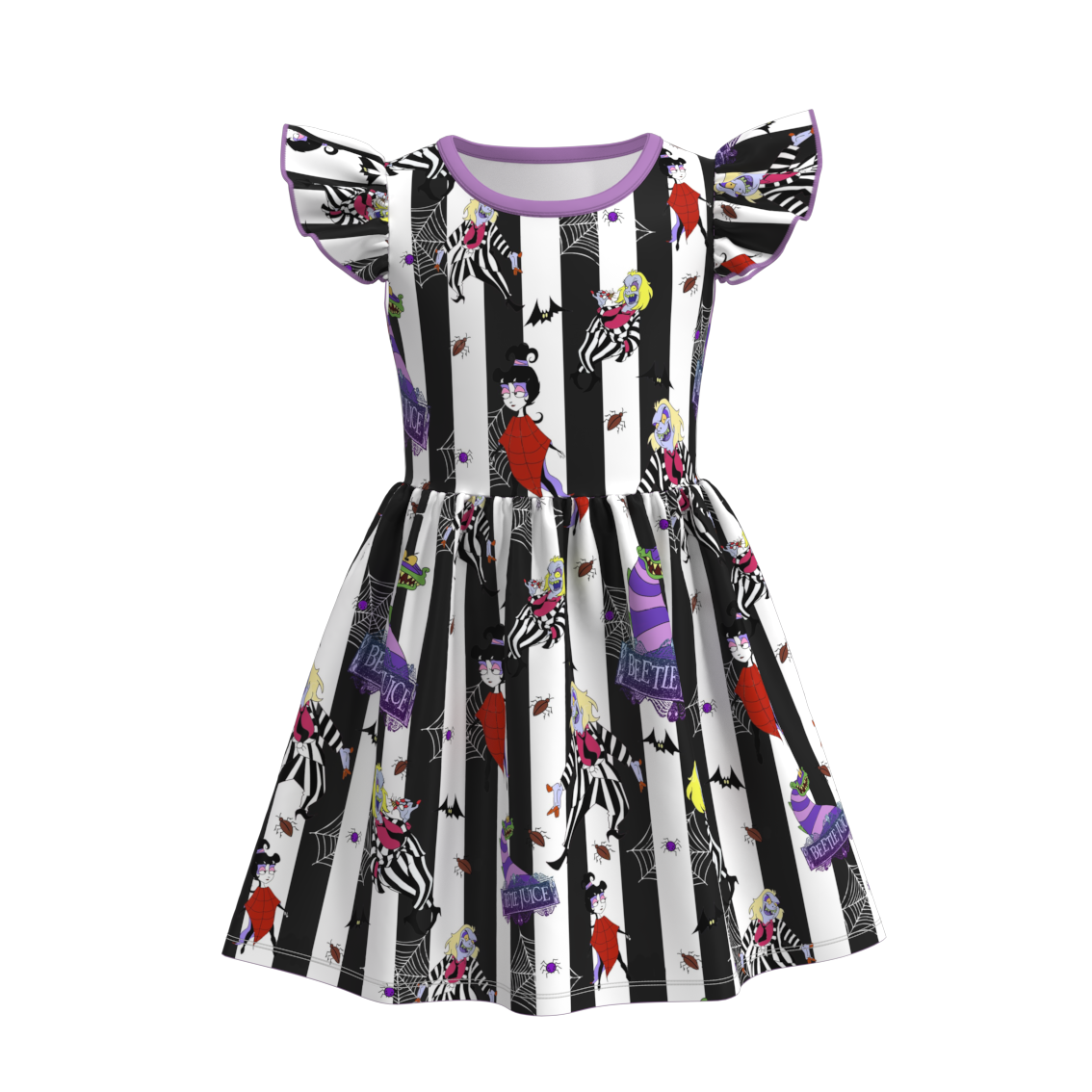 (Pre Order)Girls Halloween Print Dress