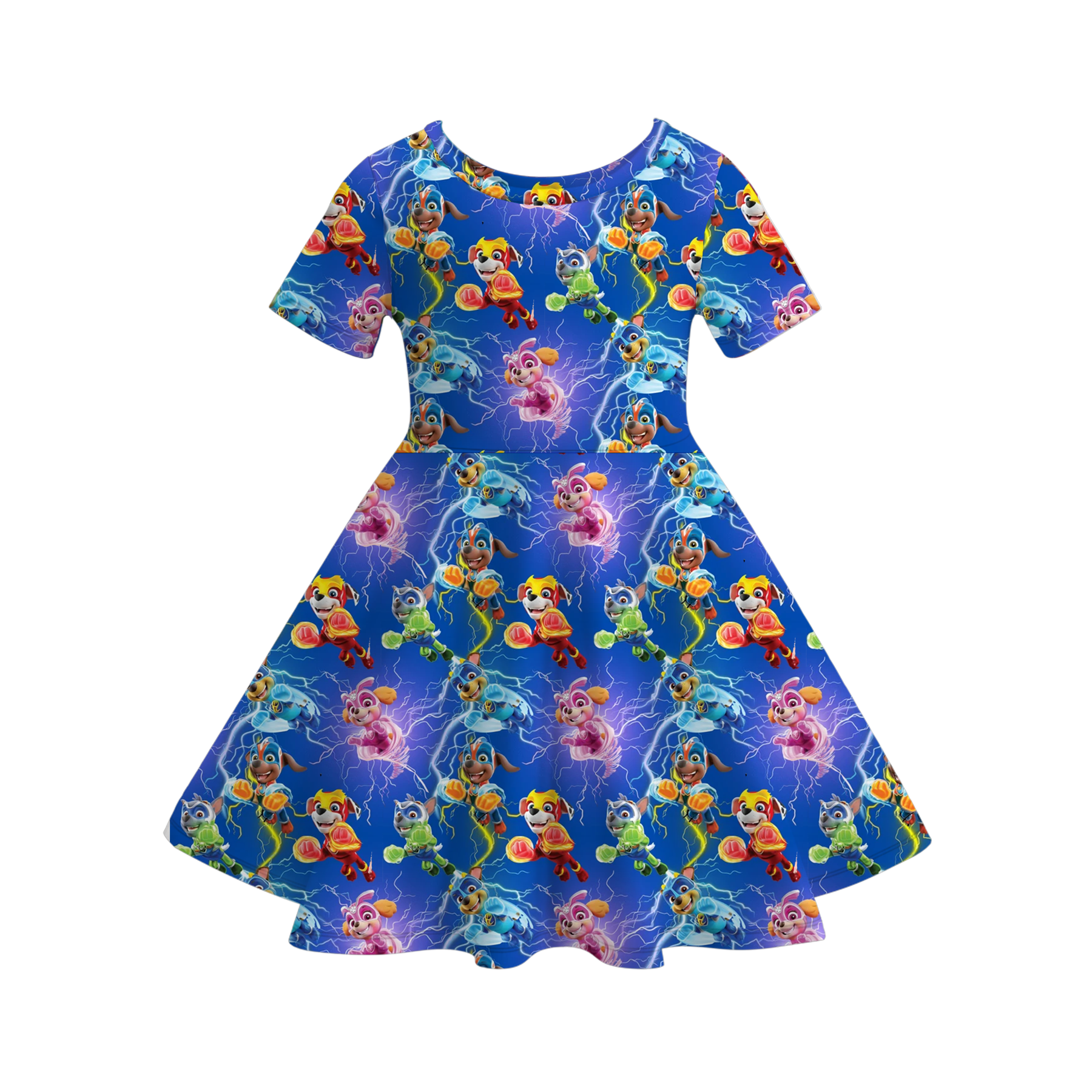 (Pre Order)Girls Cute Cartoon Print Dress