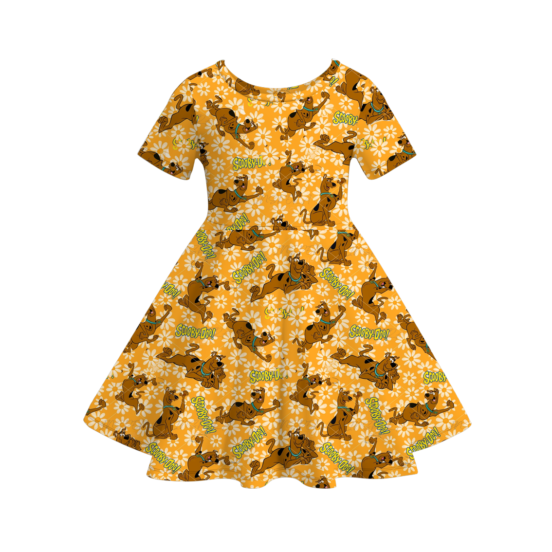 (Pre Order)Girls Cute Cartoon Print Dress