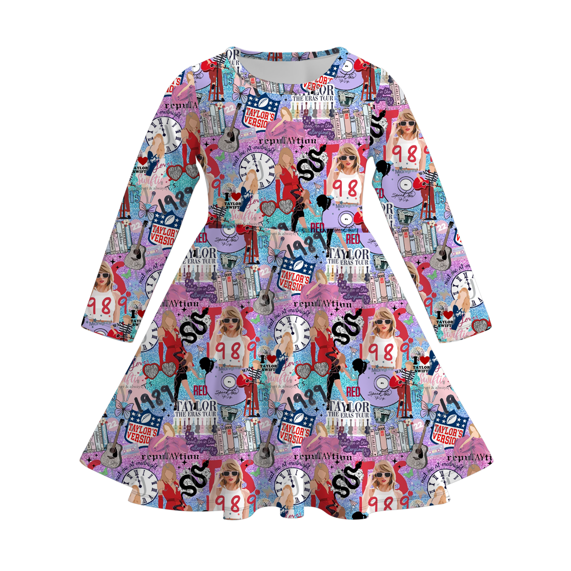 (Pre Order)Girls TS Print Twirl Dress