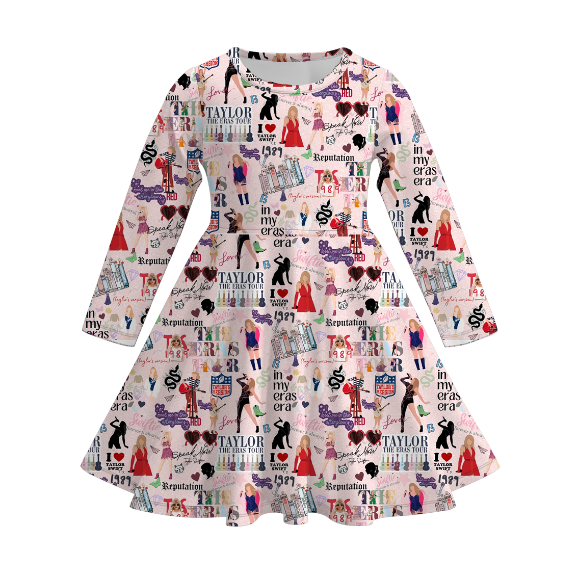 (Pre Order)Girls TS Print Twirl Dress