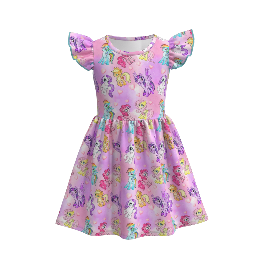 (Pre Order)Girls Cute Cartoon Print Dress