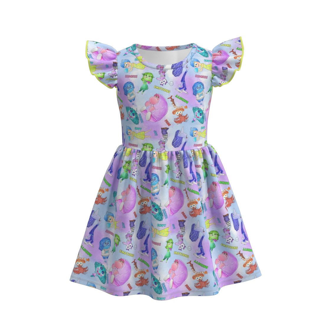 (Pre Order)Girls Cute Cartoon Print Dress