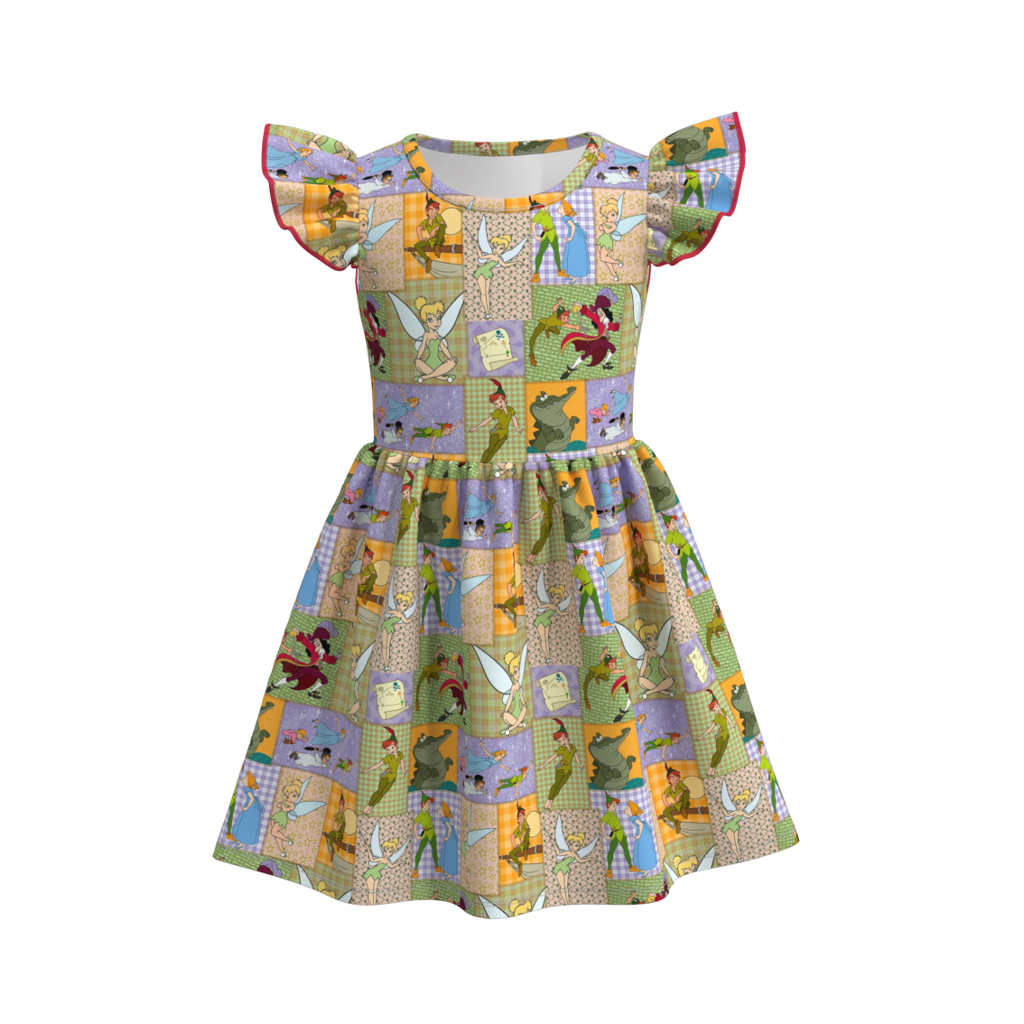 (Pre Order)Girls Cute Cartoon Print Dress