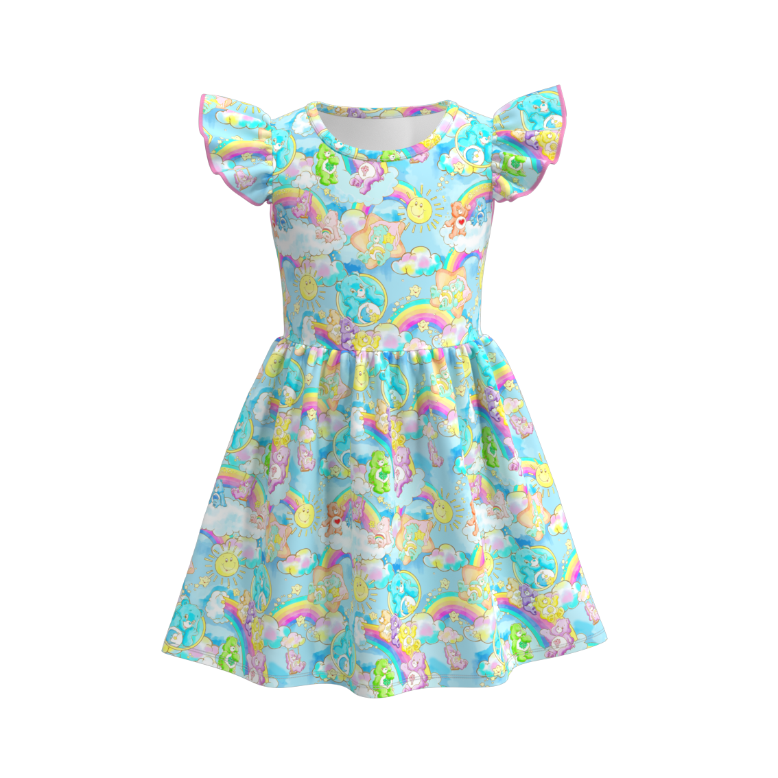 (Pre Order)Girls Cute Cartoon Print Dress