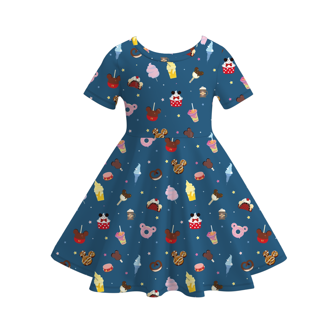 (Pre Order)Girls Scout Cookie Print Dress