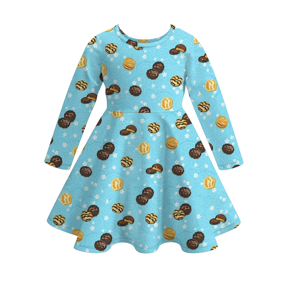 (Pre Order)Girls Scout Cookie Print Dress