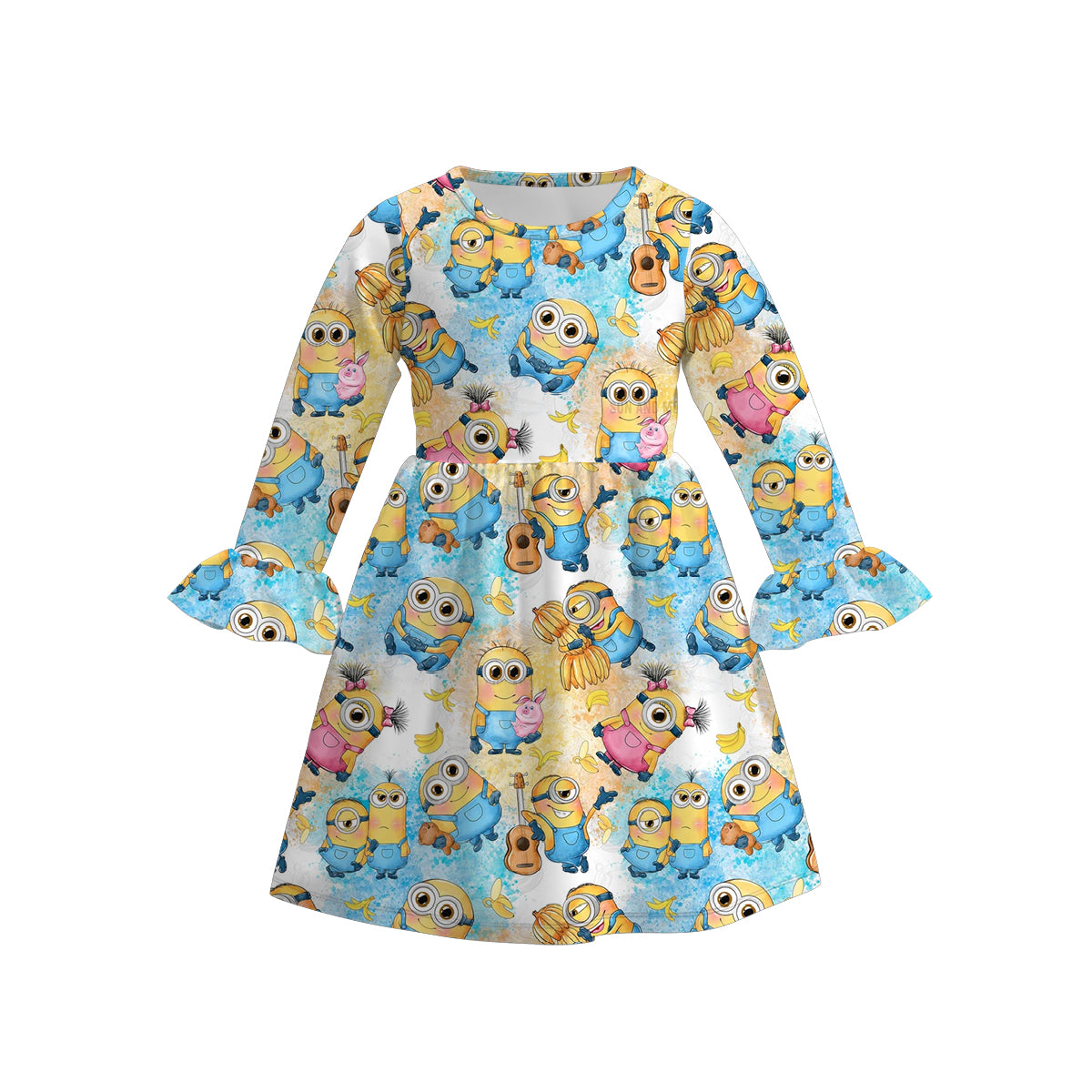 (Pre Order)Girls Halloween Print Dress
