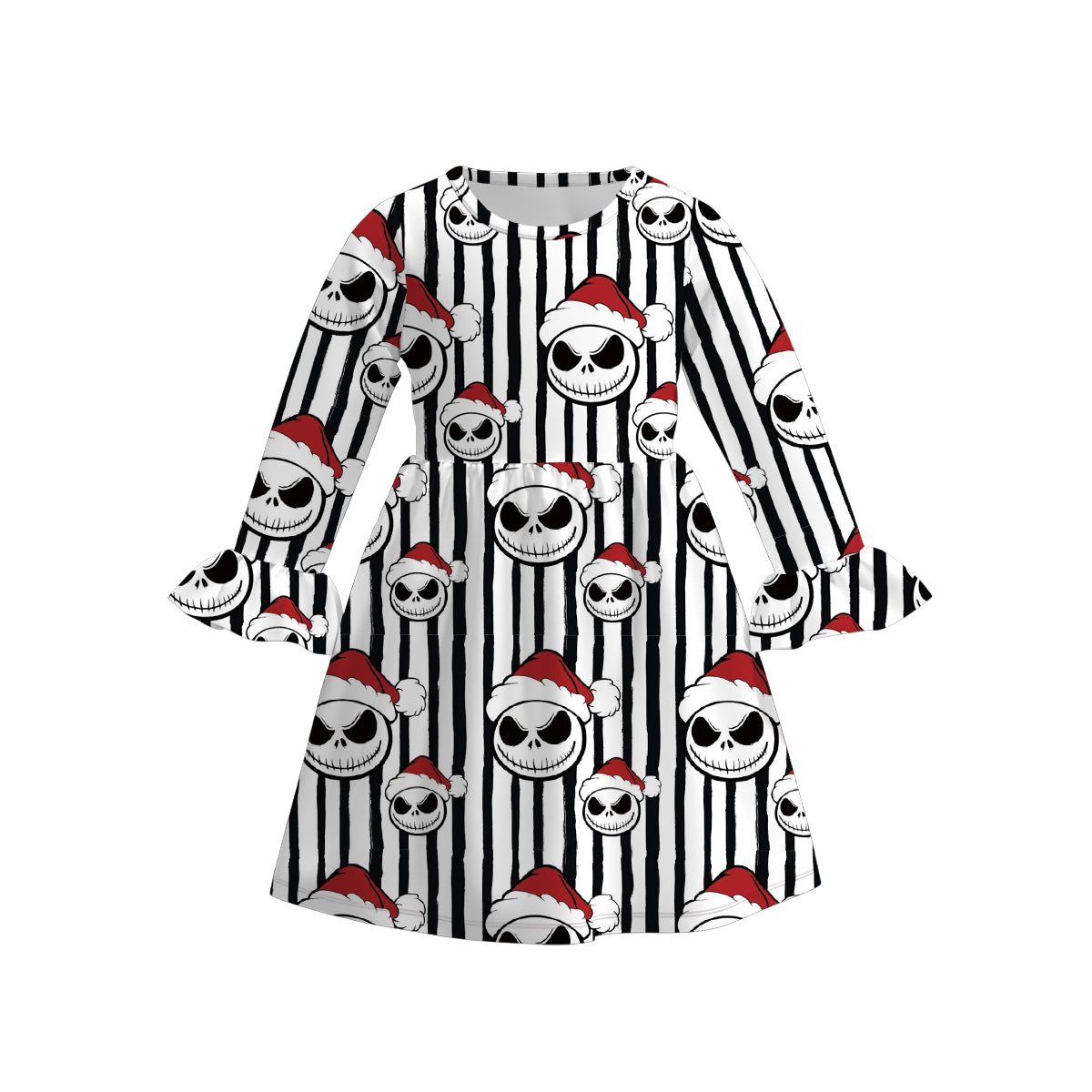 (Pre Order)Girls Christmas Print Dress