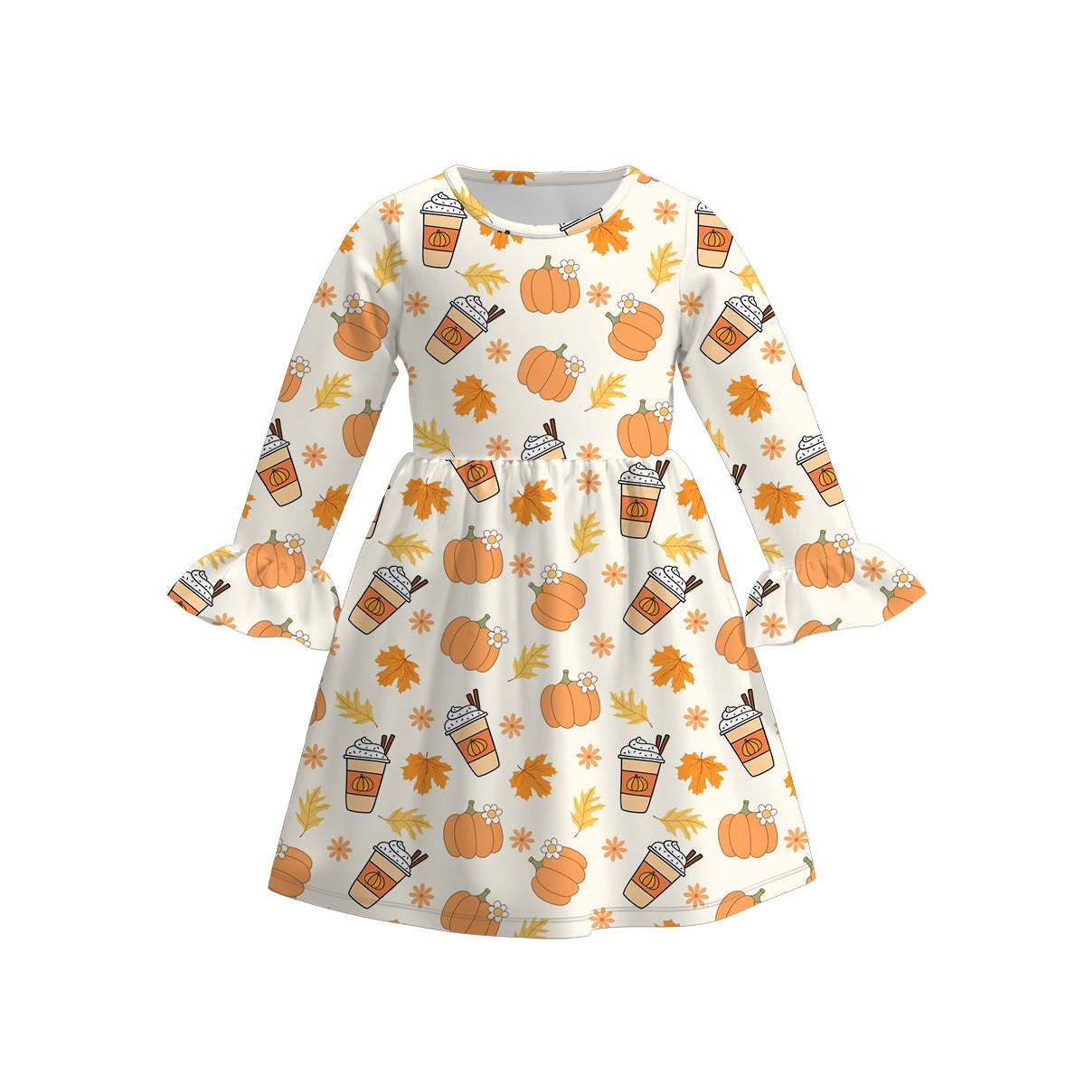 (Pre Order)Girls Halloween Print Dress