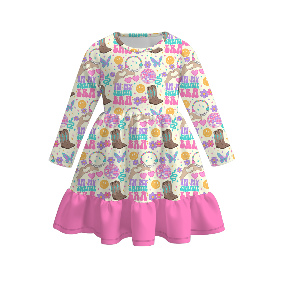 (Pre Order)Girls Christmas Nutcracker Print Dress