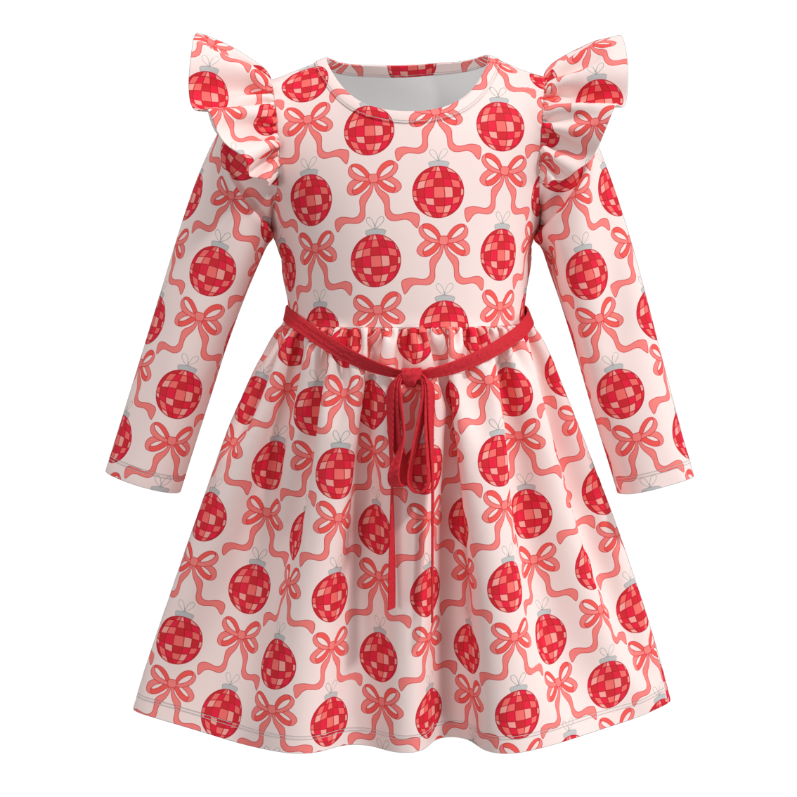 (Pre Order)Girls Valentine's Day Print Dress