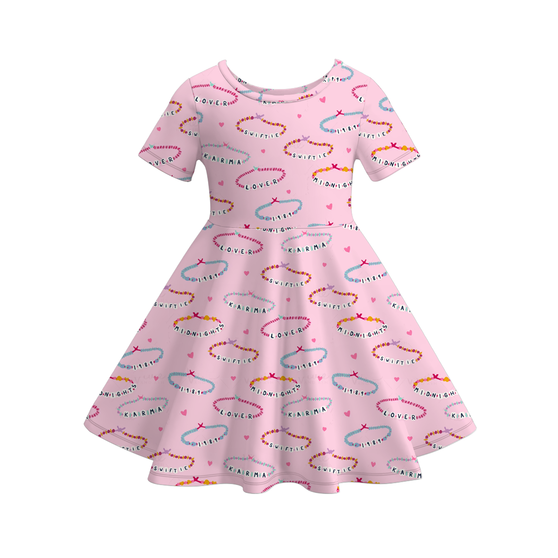 (Pre Order)Girls TS Print Milk Silk Dress