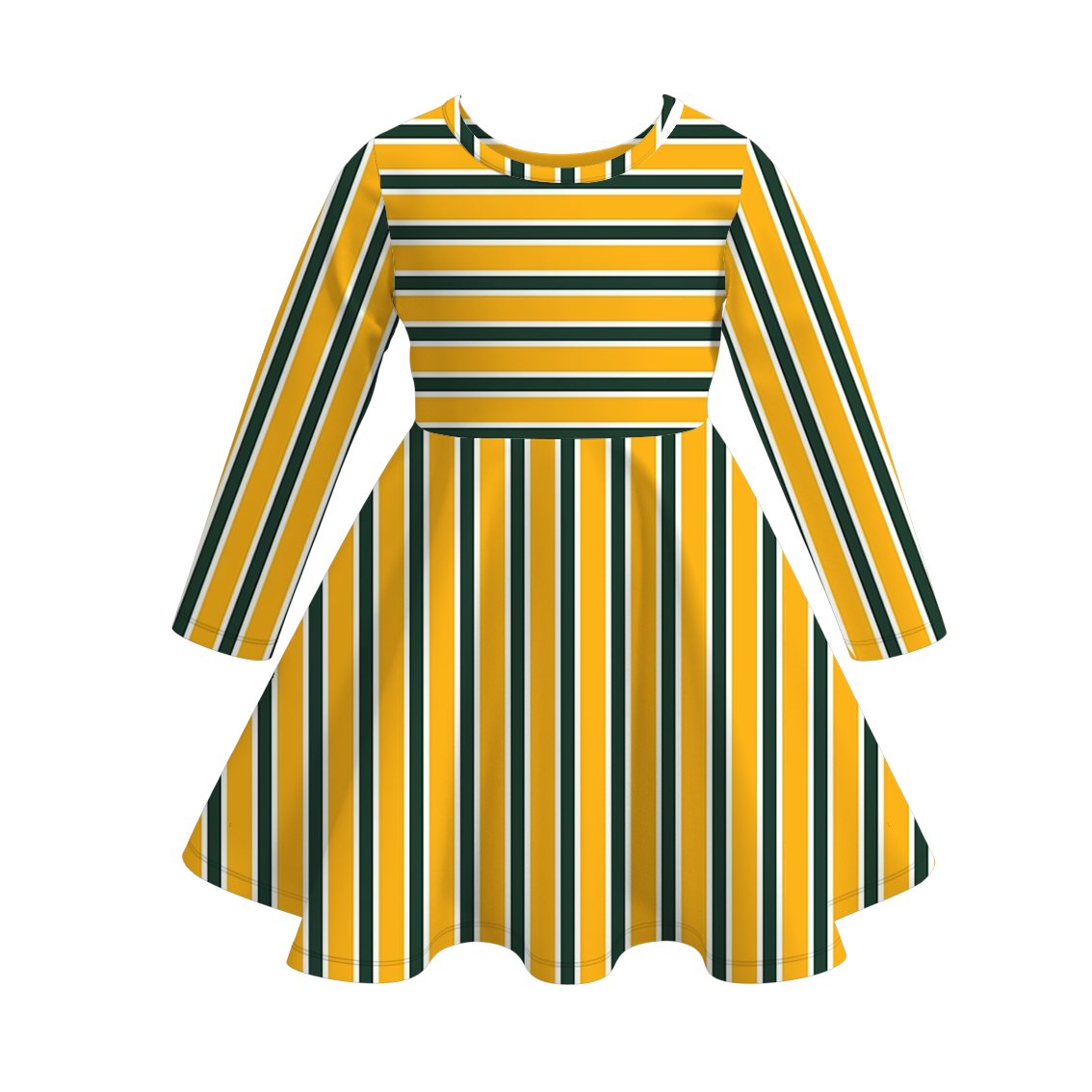 (Pre Order)Girls Football Print Milk Silk Dress