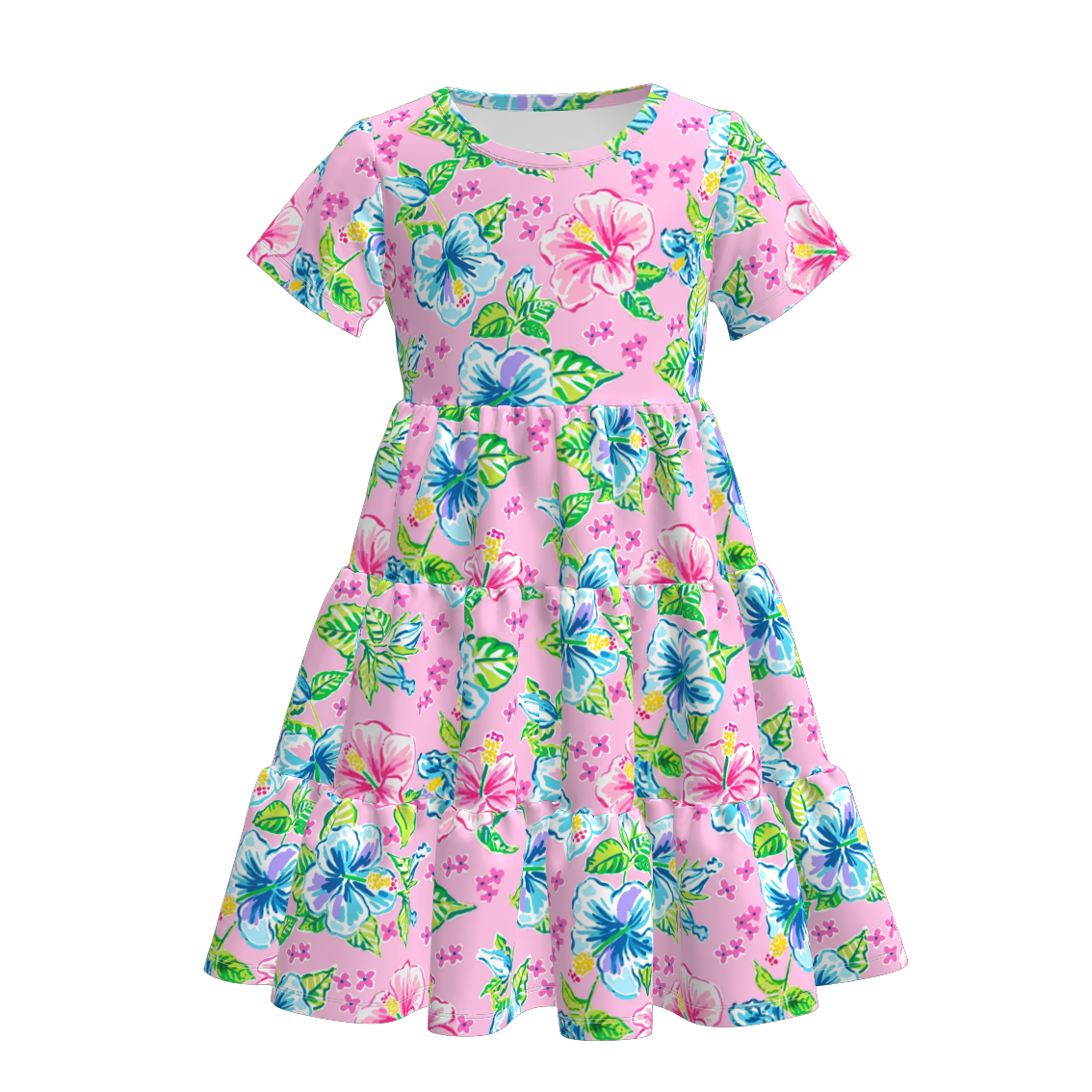 (Pre Order)Mommy and Me Spring & Summer Floral Print Dress