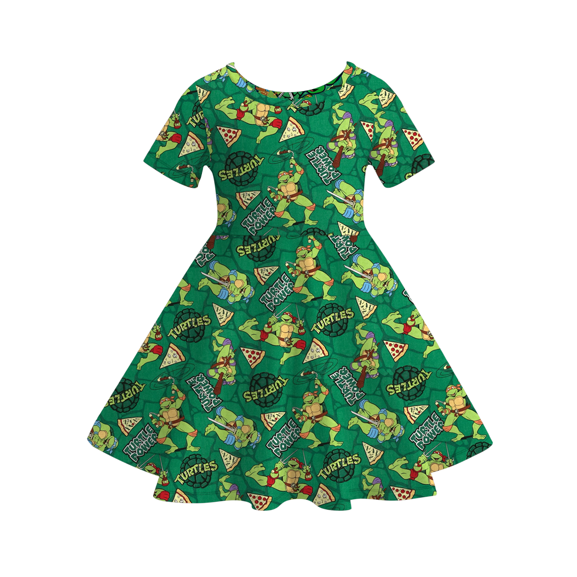(Pre Order)Girls Fall Cartoon Print Dress