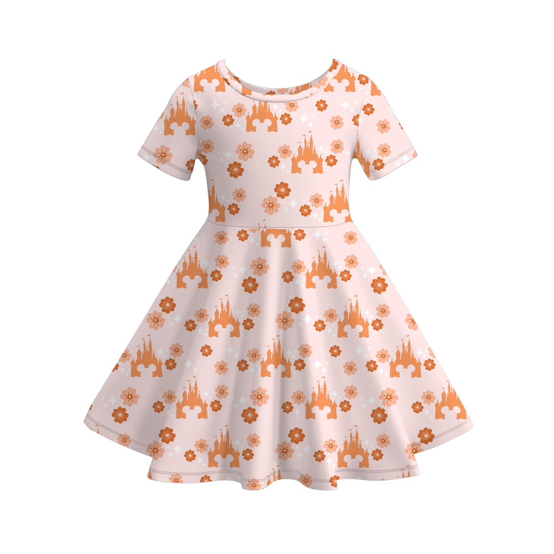(Pre Order)Girls Fall Princess Print Dress
