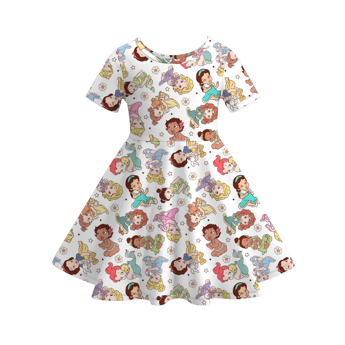 (Pre Order)Girls Fall Princess Print Dress