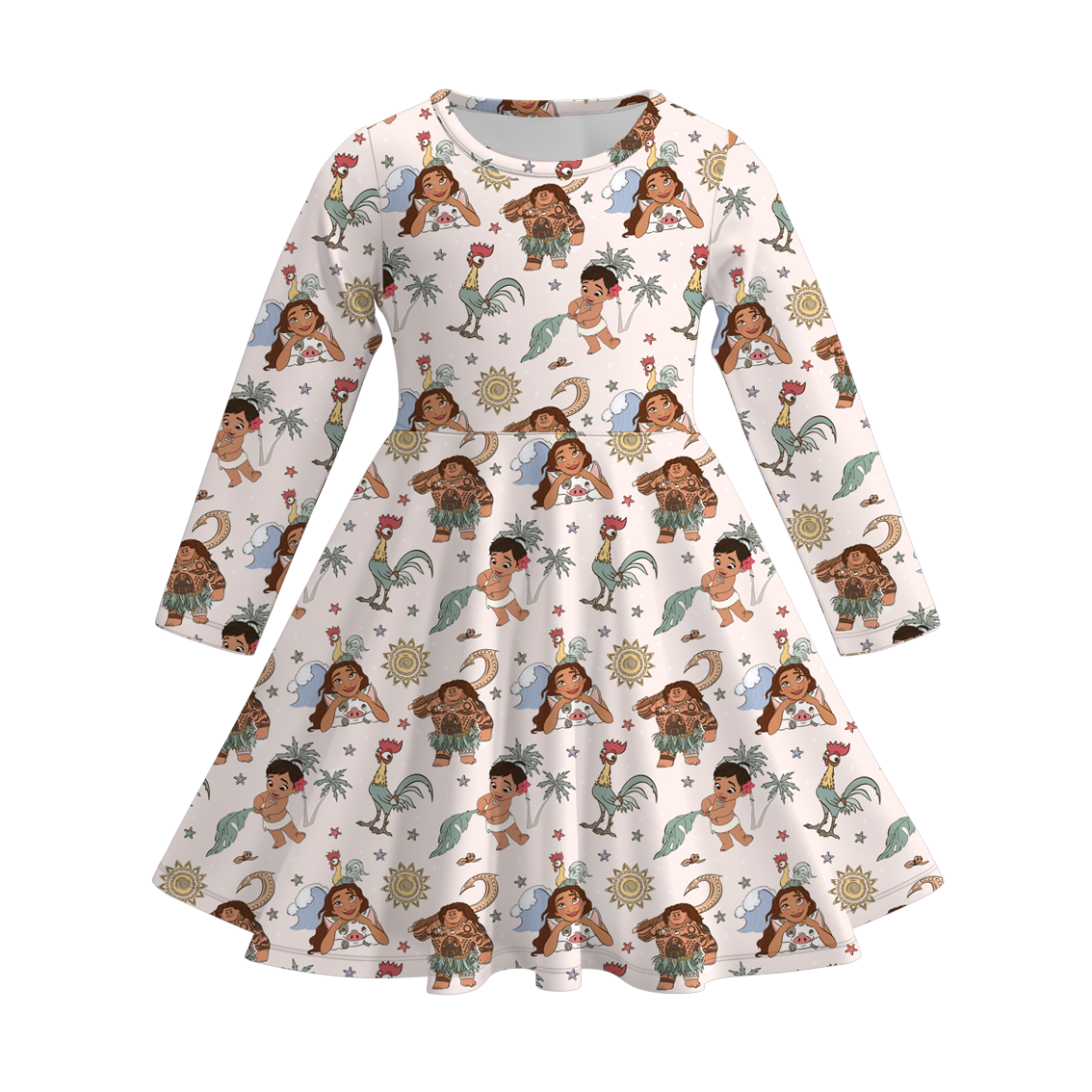 (Pre Order)Girls Fall Princess Print Dress