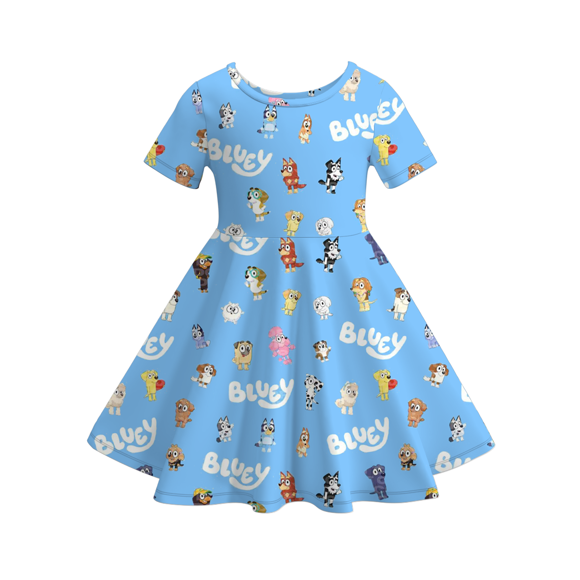 (Pre Order)Girls Cute Cartoon Print Dress