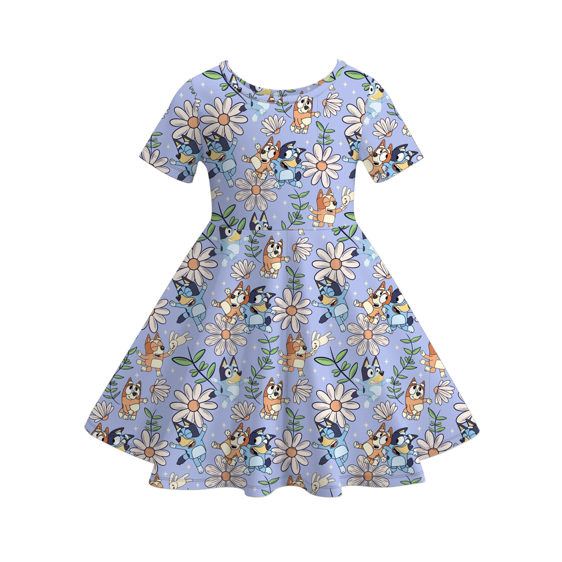 (Pre Order)Girls Cute Cartoon Print Dress