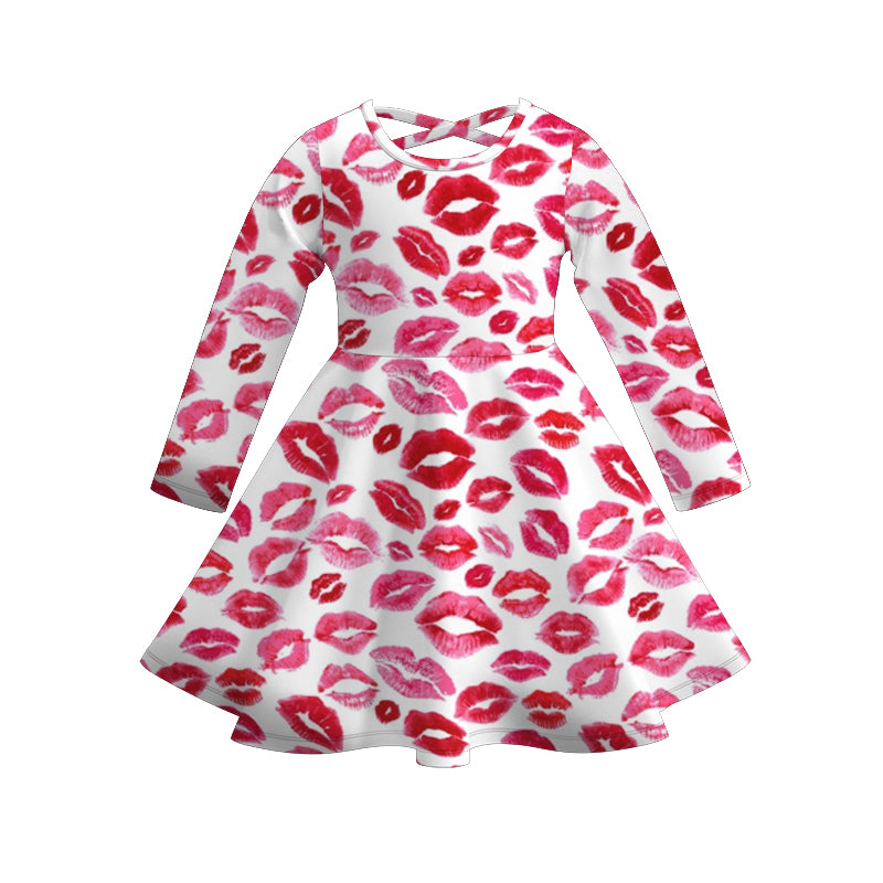 (Pre Order)Girls Valentine's Day Print Dress