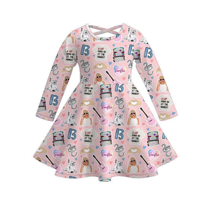 (Pre Order)Girls Valentine's Day Print Dress