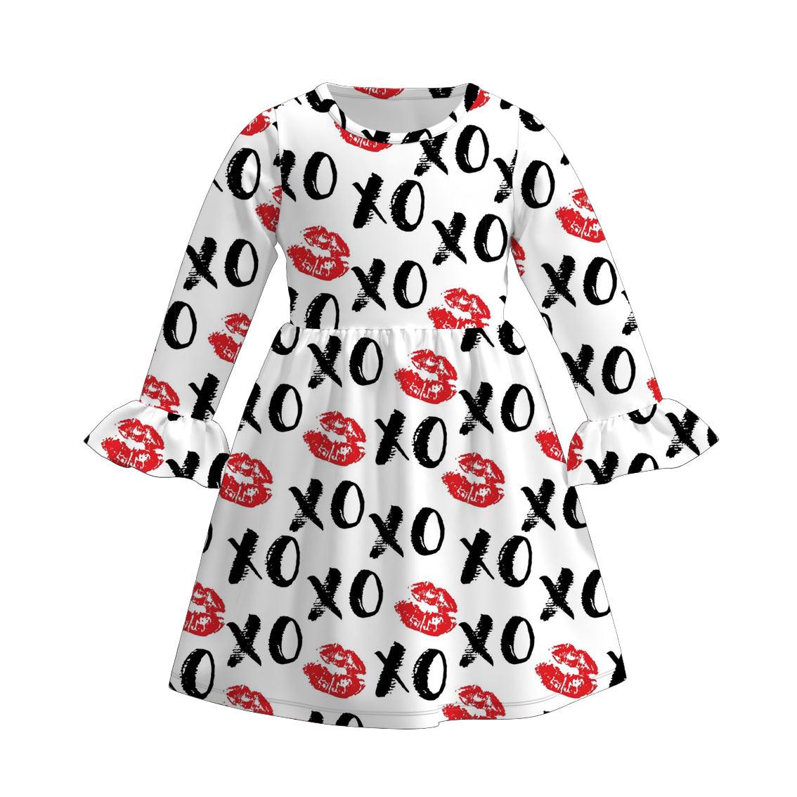 (Pre Order)Girls Valentine's Day Print Dress
