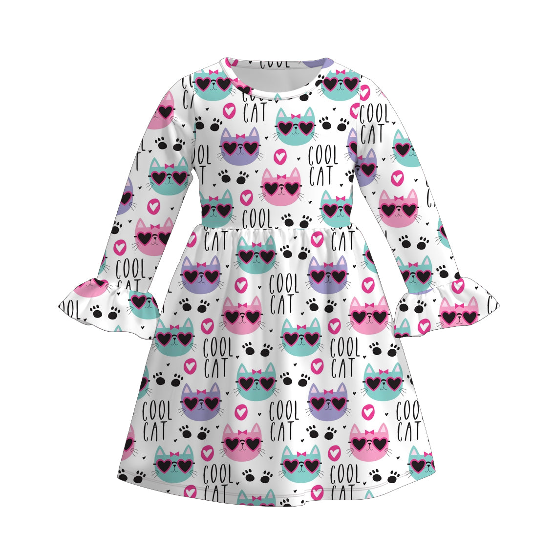 (Pre Order)Girls Valentine's Day Print Dress