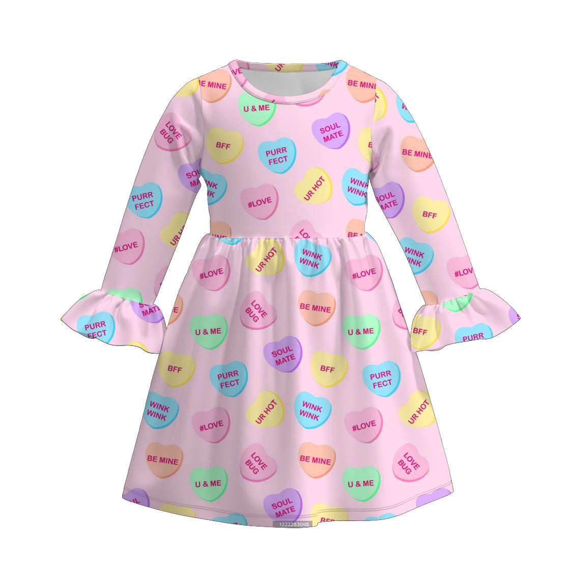 (Pre Order)Girls Valentine's Day Print Dress