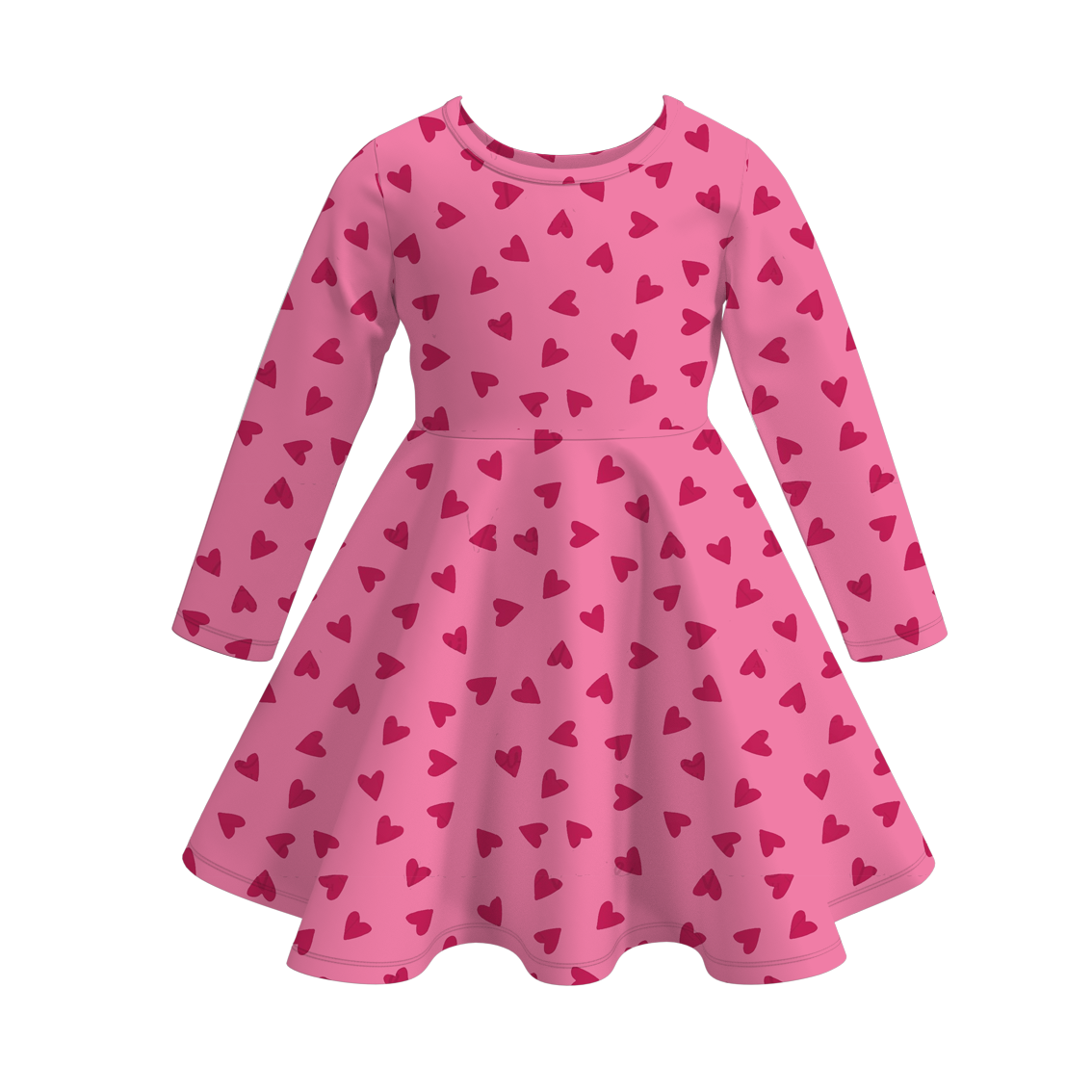 (Pre Order)Girls Valentine's Day Print Dress