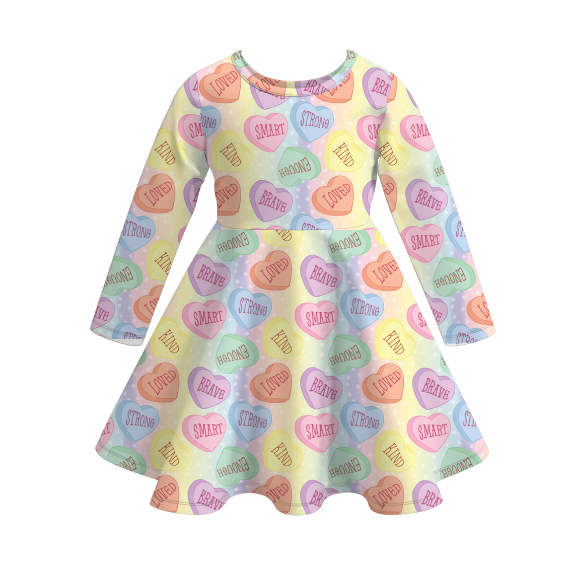 (Pre Order)Girls Valentine's Day Print Dress