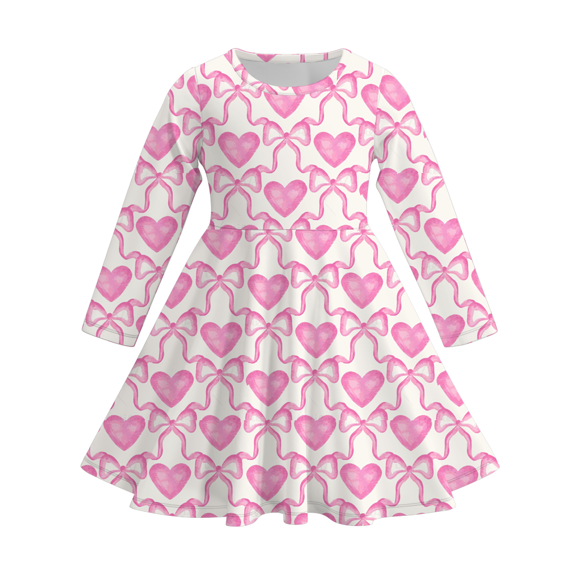 (Pre Order)Girls Valentine's Day Print Dress