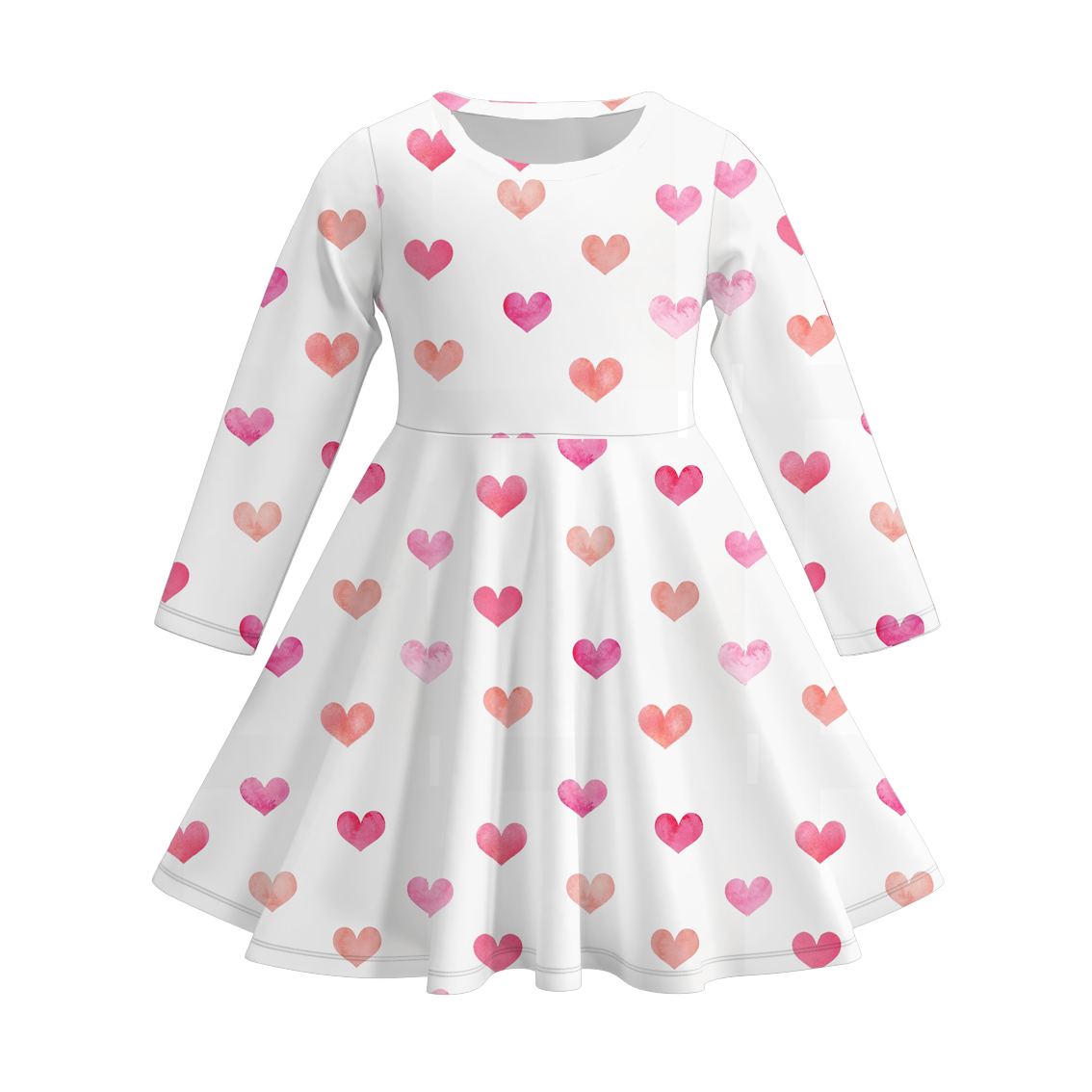 (Pre Order)Girls Valentine's Day Print Dress