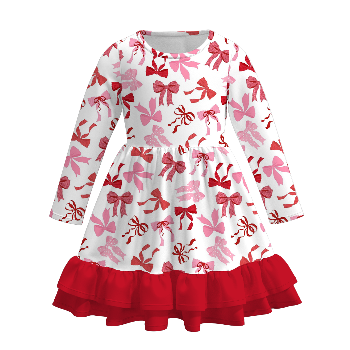 (Pre Order)Girls Valentine's Day Print Dress