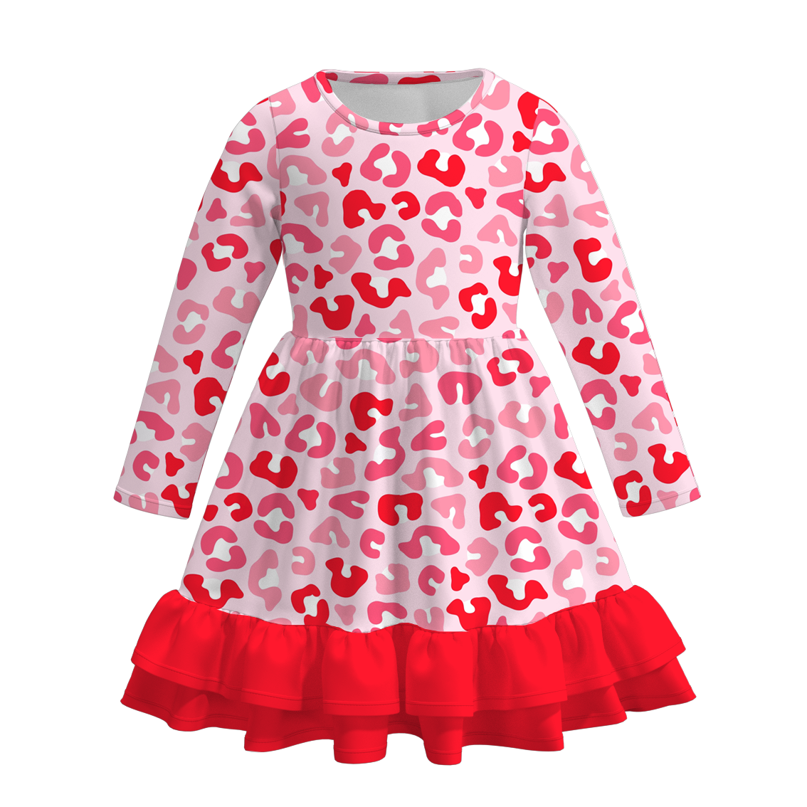 (Pre Order)Girls Valentine's Day Print Dress