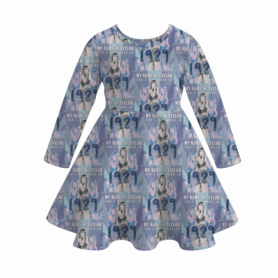 (Pre Order)Girls TS Print Milk Silk Dress