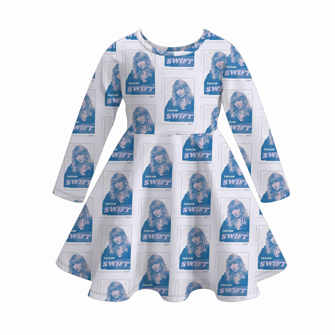 (Pre Order)Girls TS Print Milk Silk Dress