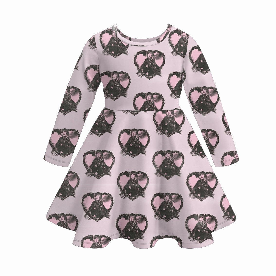 (Pre Order)Girls TS Print Milk Silk Dress