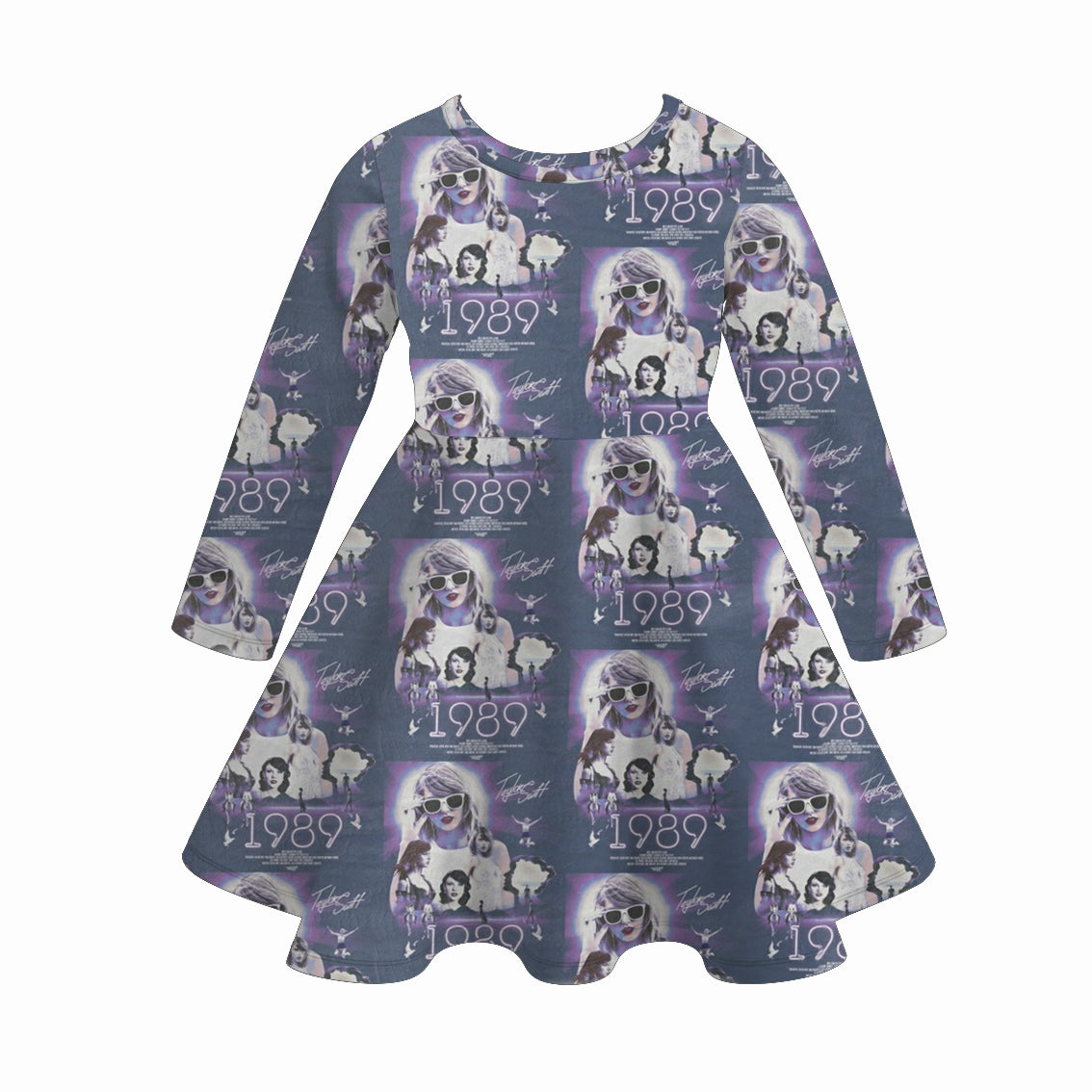 (Pre Order)Girls TS Print Milk Silk Dress