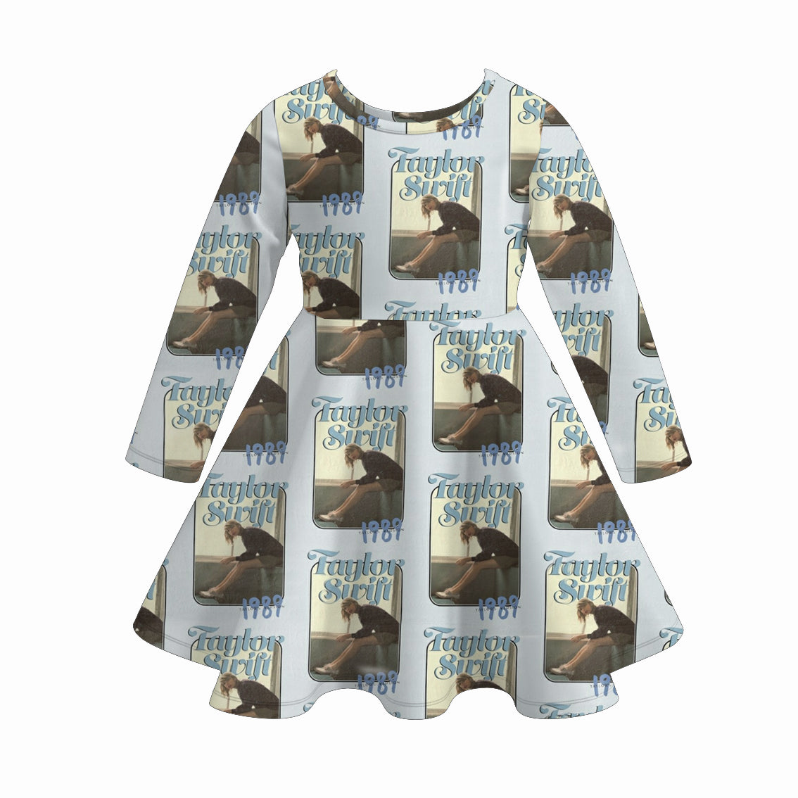 (Pre Order)Girls TS Print Milk Silk Dress