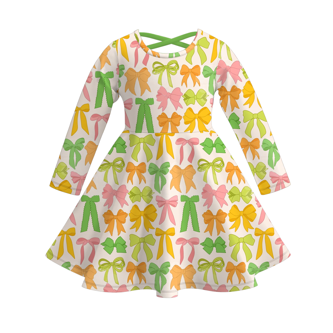 (Pre Order)Girls St.Patrick's Day Shamrock Print Dress